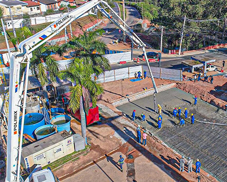 Bombeamento de concreto Polimix